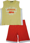Mish Mish Infant Toddler Boys Cotton Short Sleeve Tank Tee Shirts Short Sets