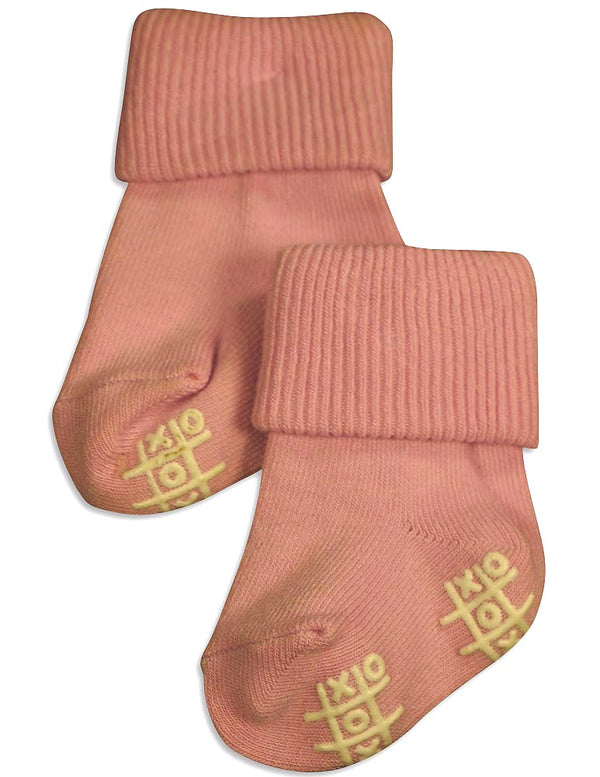 Tic Tac Toe - Little Girls' Triple Roll Sock