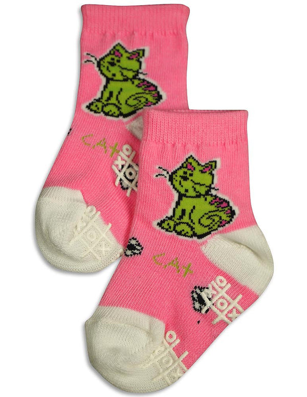 Tic Tac Toe - Little Girls' Striped Ankle Sock