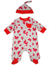 Offspring - Baby Girls Long Sleeve Coverall and Hat
