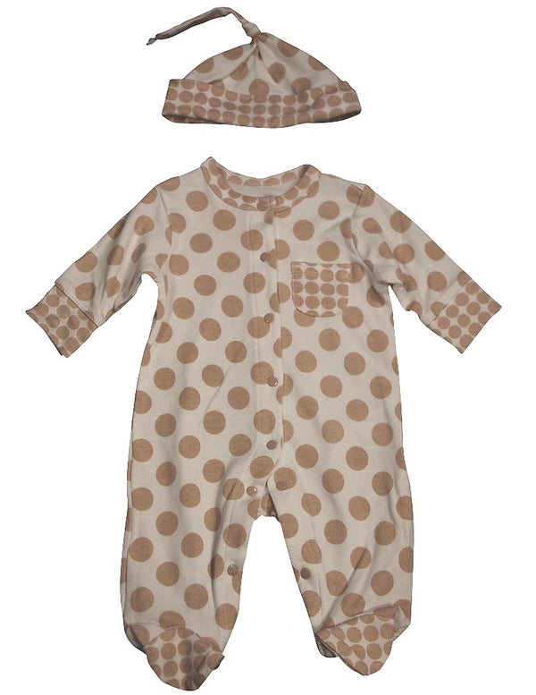 Offspring - Baby Boys Long Sleeve Coverall and Hat