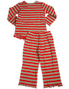 Sara's Prints Girls 2 Piece Long Sleeve Sleepwear Pajama Set - Flame Resistant