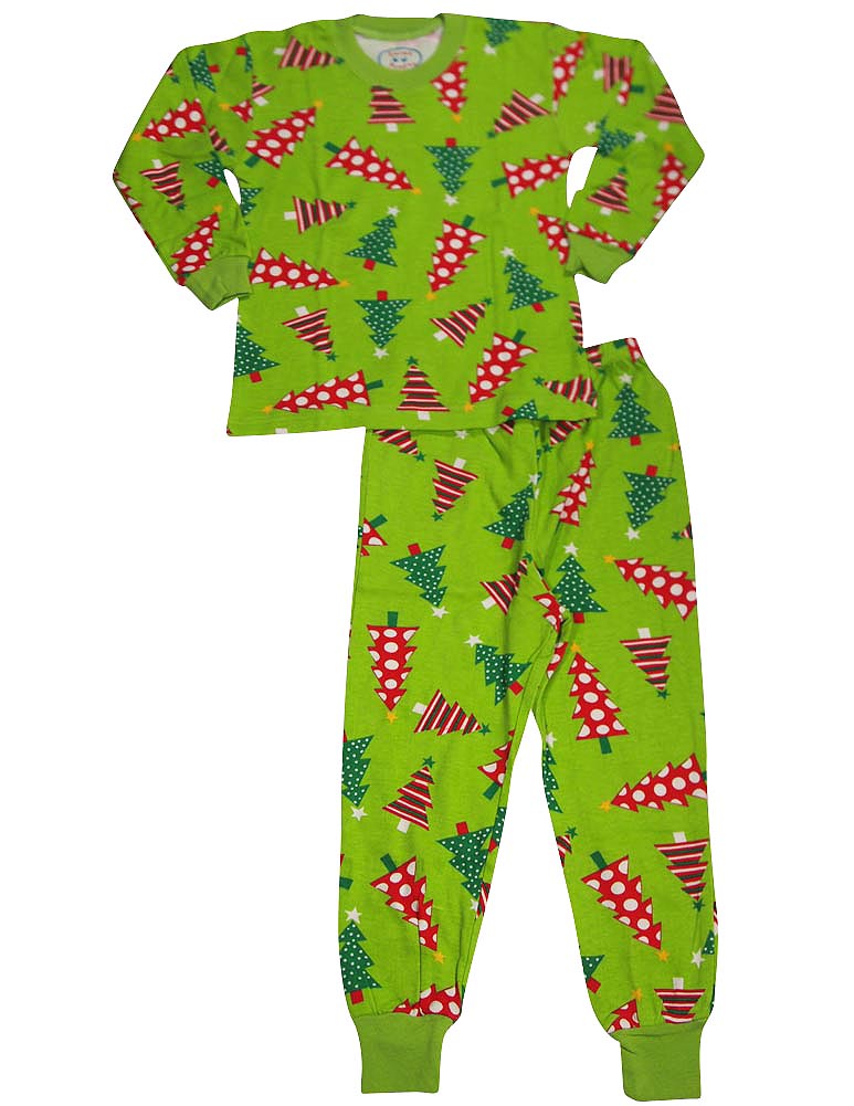 Sara's Prints Boys Girls Unisex Kids Long Sleeve 2 Piece Pajama Set