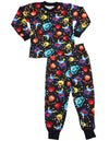 Sara's Prints Boys Long Sleeve 100% Cotton 2 Piece Pajama Set - Wear to fit snug