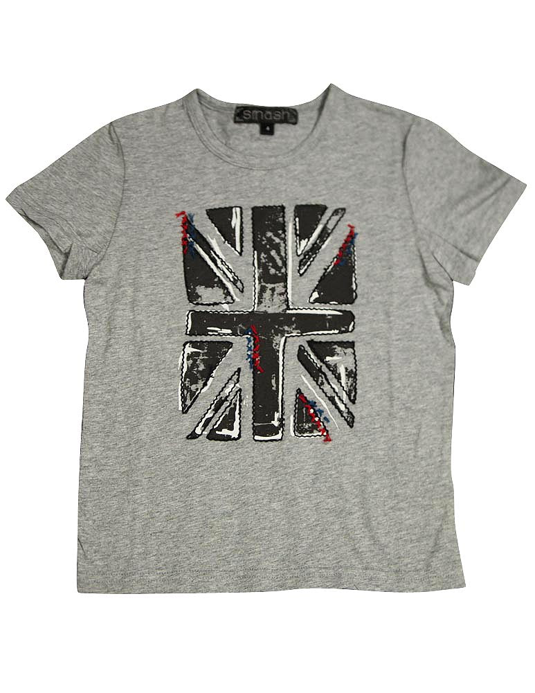 Smash Boys Sizes 4 - 12 Short Sleeve Shirt Top British Invasion Tee