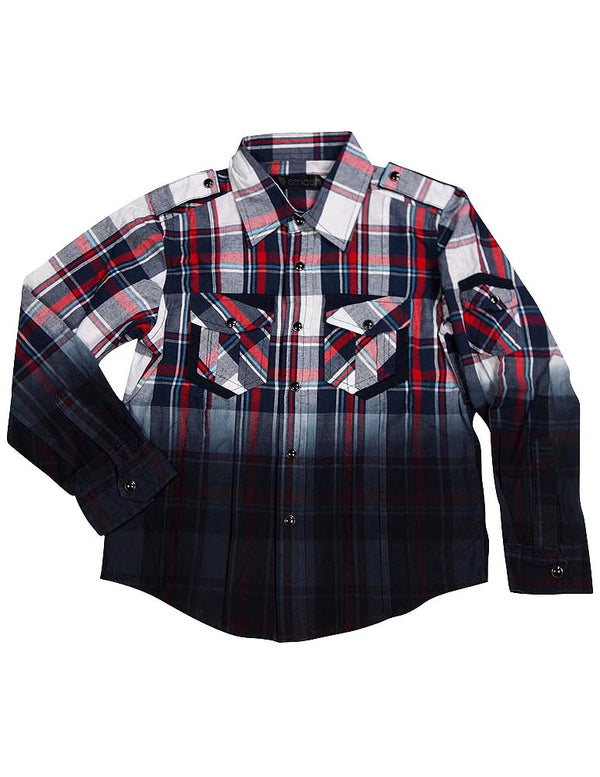 Smash Boys Western Style Long Sleeve Button or Snap Down Shirt Top