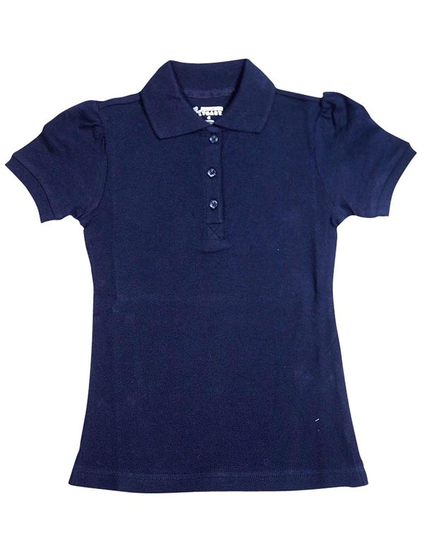 French Toast Girls' Short Sleeve Stretch Pique Polo