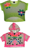 Flowers by Zoe Girls Fashion Short Sleeve Pullover Sweatshirt Top