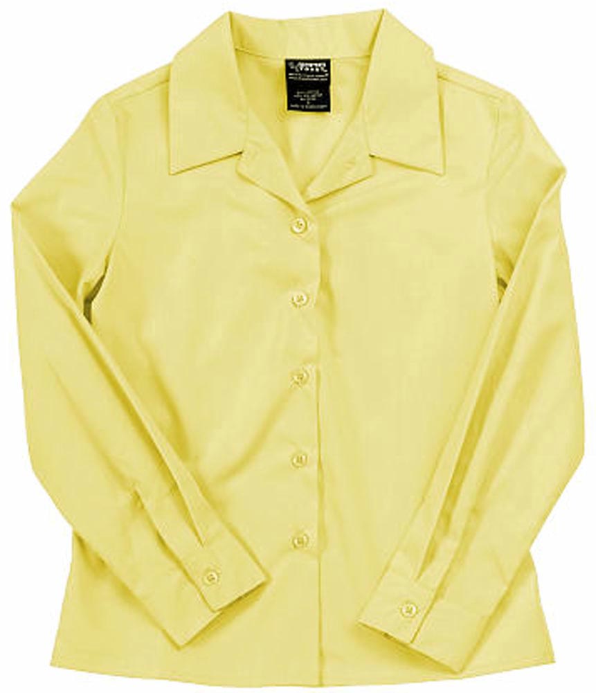 French Toast Uniform Girls 4-20 Long Sleeve Feminine Fit Point Collar Blouse