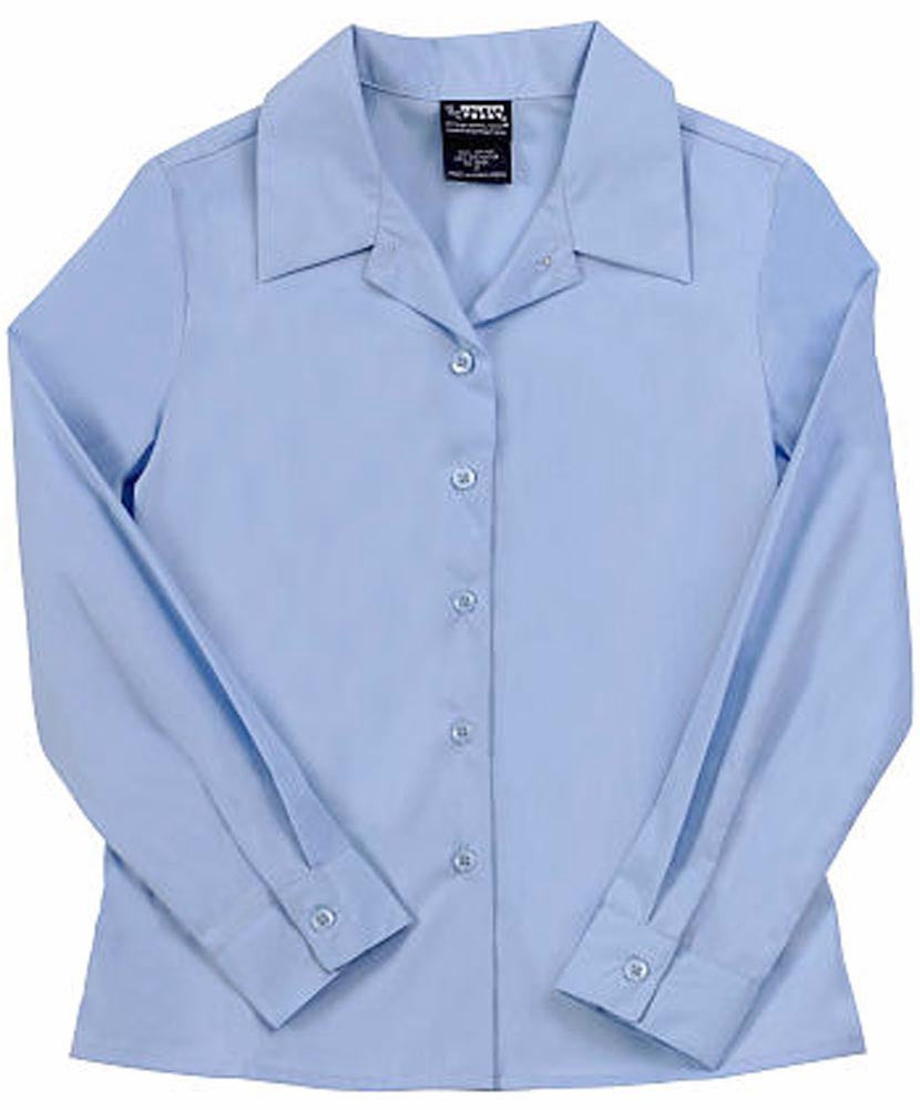 French Toast Uniform Girls 4-20 Long Sleeve Feminine Fit Point Collar Blouse