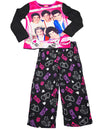 One Direction Girls Long Sleeve Long Leg Pant 2 Piece Novelty Pajama Sets