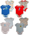 Happi by Dena Baby Boys Newborn Short Sleeve Bodysuit 2 Piece Set