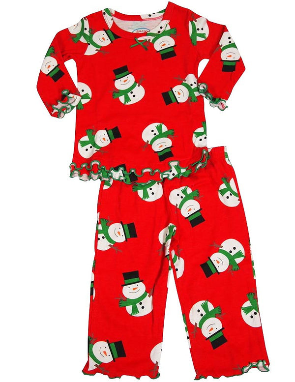 Sara's Prints Baby Infant Girls 2 Piece Long Sleeve Sleepwear Pajama Set