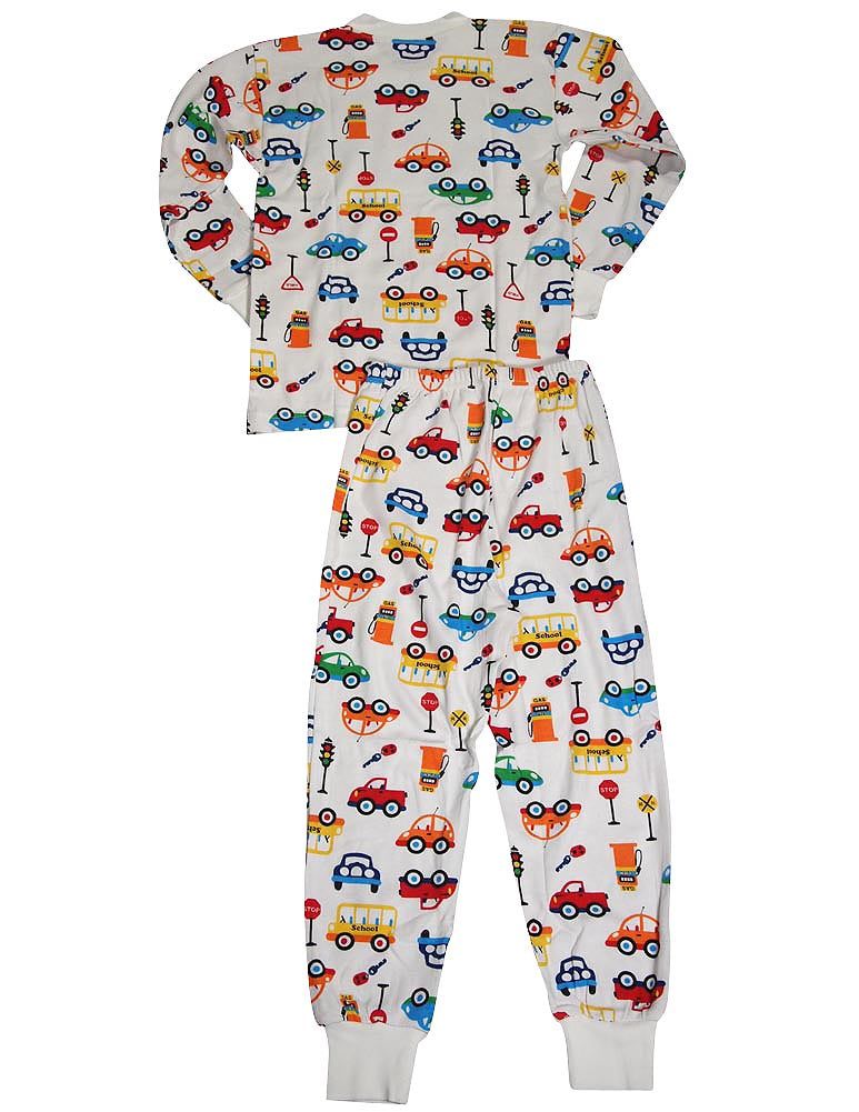 Sara's Prints Boys Girls Unisex Kids Long Sleeve 2 Piece Pajama Set