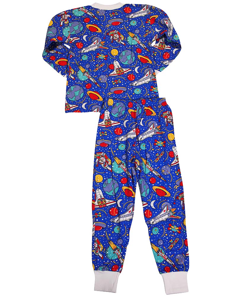 Sara's Prints Boys Girls Unisex Kids Long Sleeve 2 Piece Pajama Set