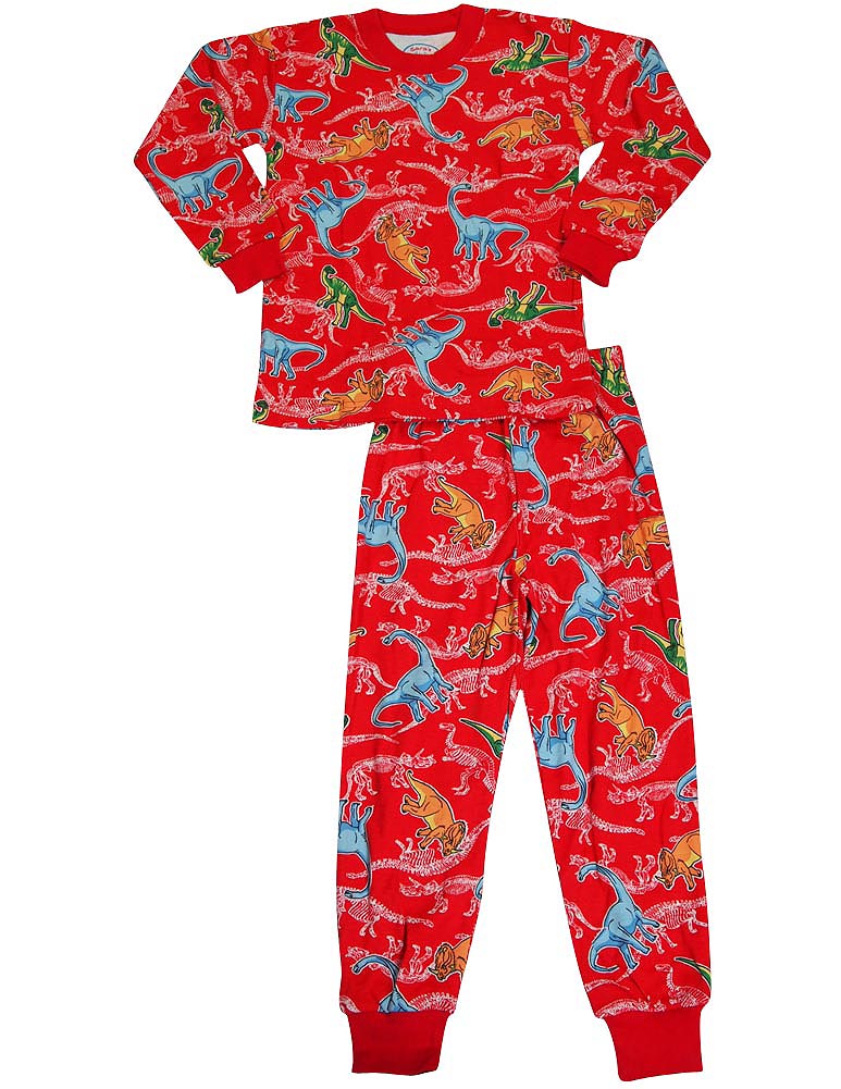 Sara's Prints Boys Girls Unisex Kids Long Sleeve 2 Piece Pajama Set