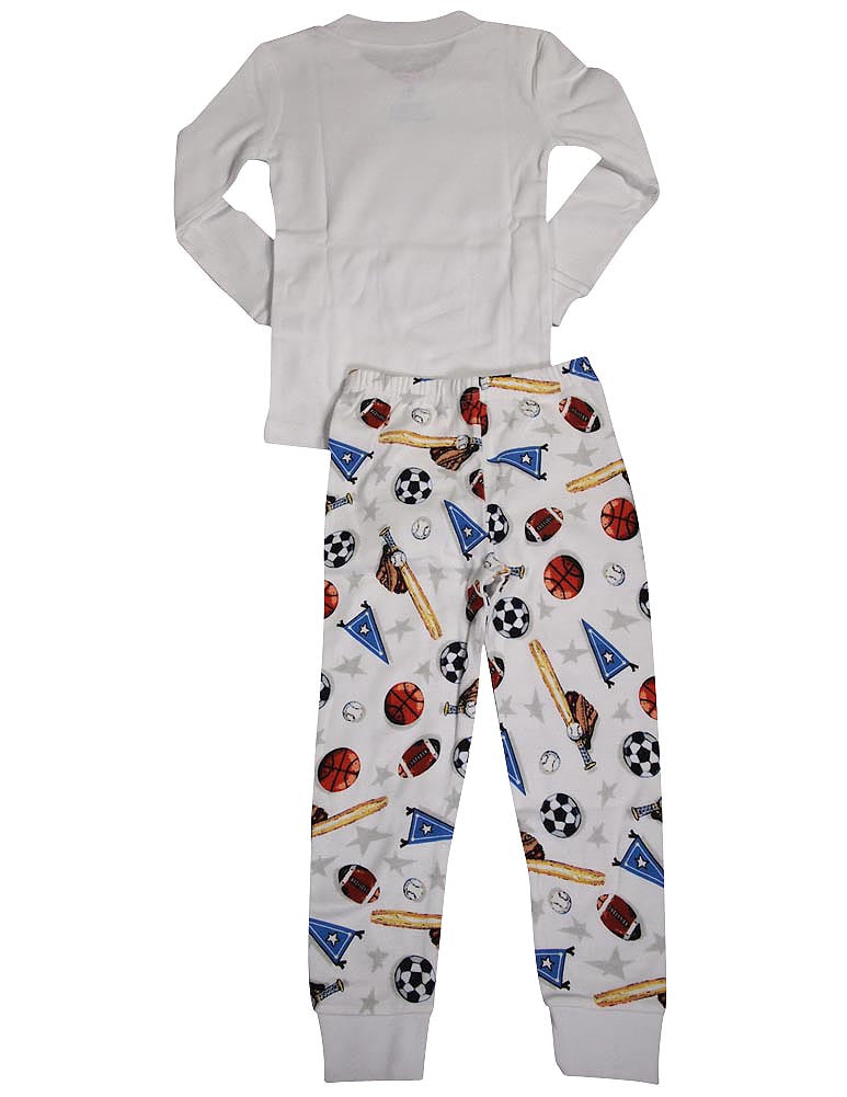 Sara's Prints Boys Girls Unisex Kids Long Sleeve 2 Piece Pajama Set