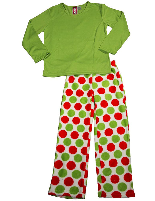 Up Past 8 by Sara's Prints - Little Girls Long Sleeve Pajamas