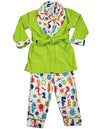 Bunz Kidz - Baby Boys 3 Piece Robe and Pajama Set