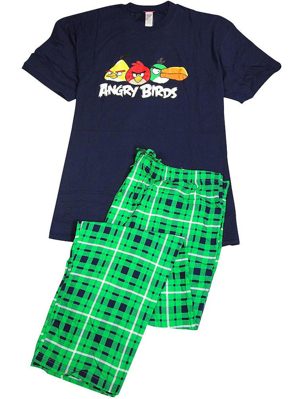Angry Birds - Mens Big Short Sleeve Angry Birds Pajamas