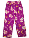 Girls Soft Plush Soft Microfiber Fleece Whimsical Print Sleep Lounge Pajama Pant, 35889
