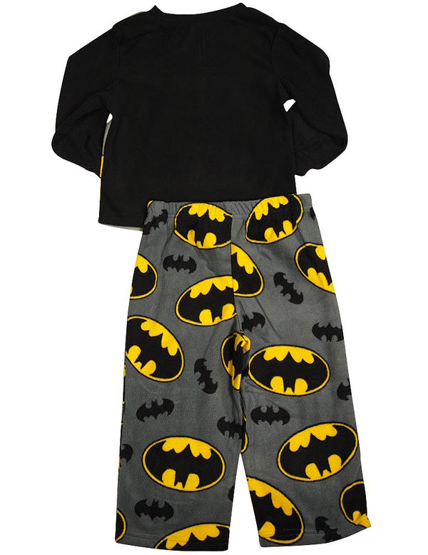Toddler Boys Batman Long Sleeve Fleece 2 Piece Flame Resistant Pajamas Set