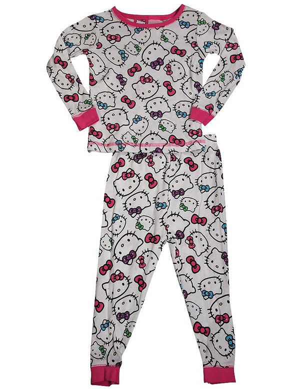 Hello Kitty Toddler Girls Long Sleeve Long Leg Pant 2 Piece Novelty Pajama Sets, 38251