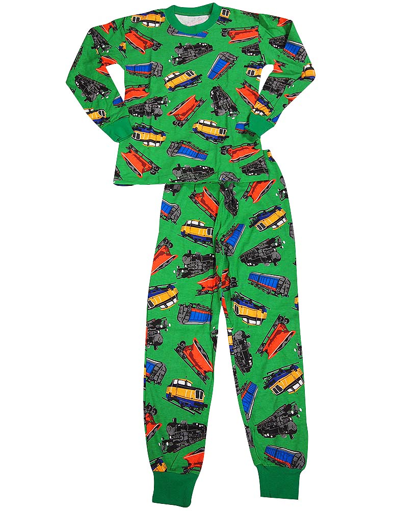 Sara's Prints Boys Girls Unisex Kids Long Sleeve 2 Piece Pajama Set