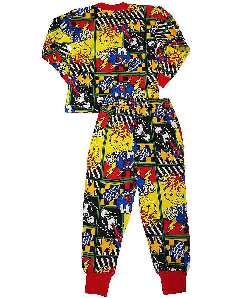 Sara's Prints Boys Girls Unisex Kids Long Sleeve 2 Piece Pajama Set