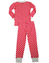 Sara's Prints Girls 2 Piece Long Sleeve Sleepwear Pajama Set - 100% Cotton