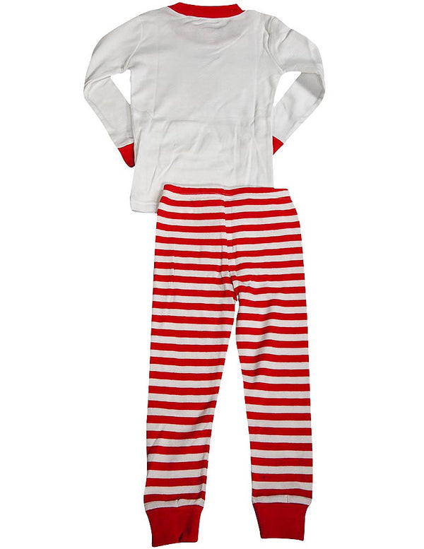 Sara's Prints Girls 2 Piece Long Sleeve Sleepwear Pajama Set - 100% Cotton