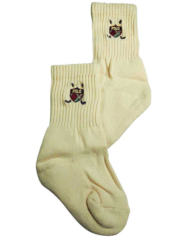 Ralph Lauren Big Boys Crew Sock with Golf Applique
