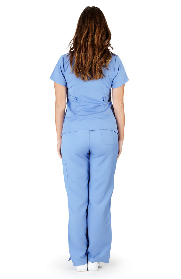 Ultra Soft Medical Nurse Uniform Premium Women's Junior Fit Mock Wrap Scrub Sets
