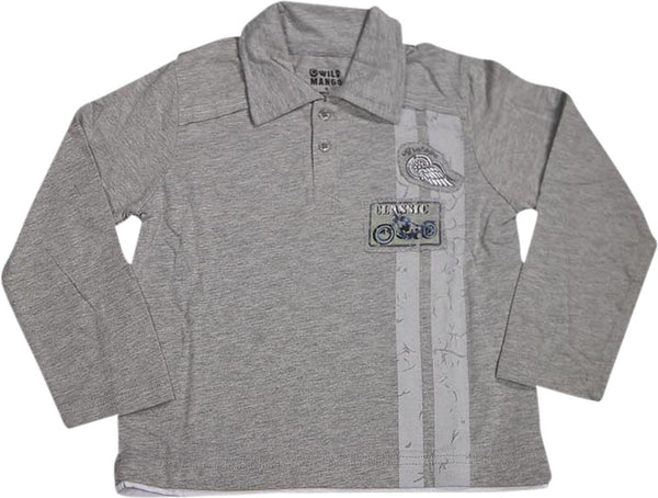 Wild Mango Toddler and Boys Sizes 2T - 10 - Long Sleeve Fashion Polo Shirt Top