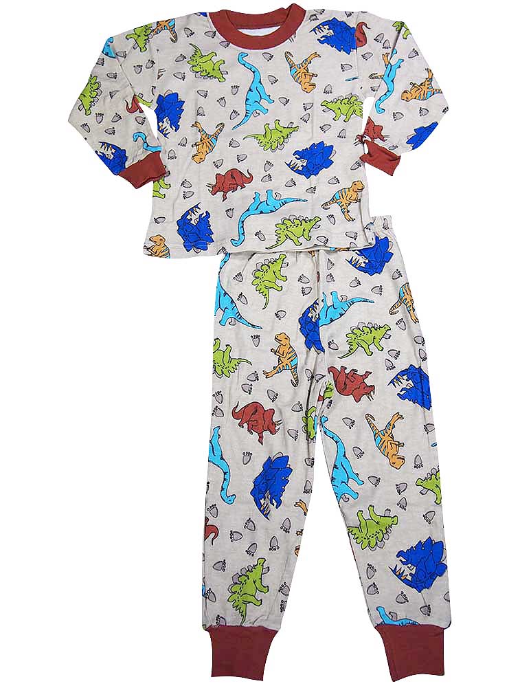 Sara's Prints Boys Girls Unisex Kids Long Sleeve 2 Piece Pajama Set
