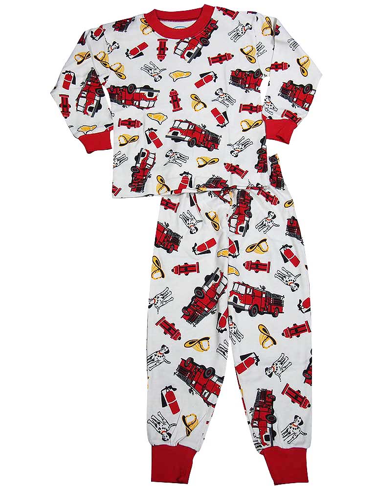 Sara's Prints Boys Girls Unisex Kids Long Sleeve 2 Piece Pajama Set