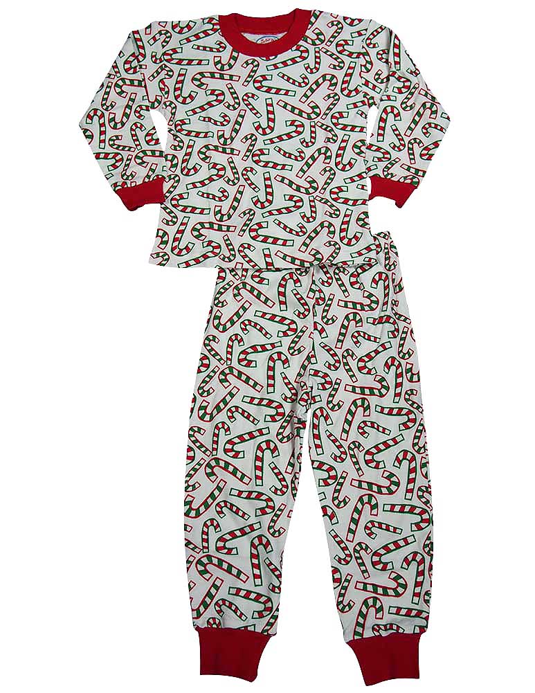 Sara's Prints Boys Girls Unisex Kids Long Sleeve 2 Piece Pajama Set