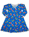 Sara's Prints Toddler Girls Long Sleeve Gown Holiday Ruffle Flame Resistant