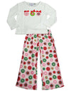 Sara's Prints Toddler & Girls Long Sleeve Two Piece Pajama Set Flame Resistant