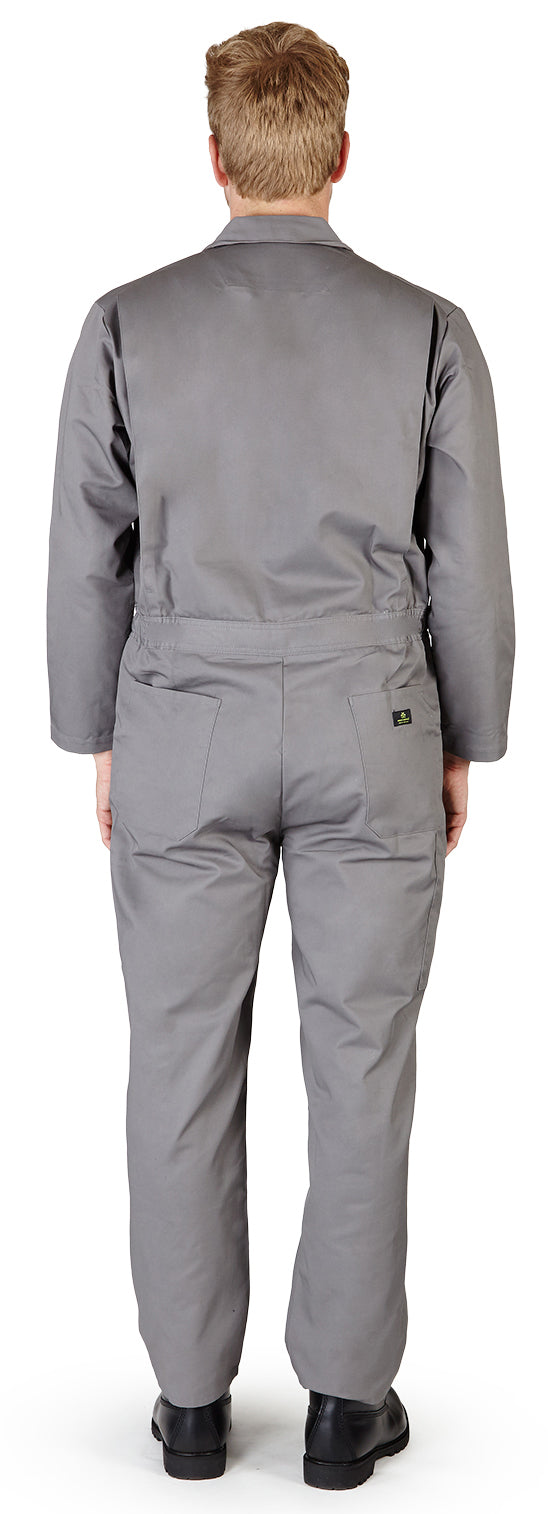 Natural Workwear Mens Long Sleeve Basic Blended Work Coverall XS - 4XL Order 1 Size Bigger, 38103