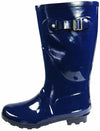Norty Women Rain Boots Mid Height Wellie Mid Calf Snow Rainboot - Runs 1/2 Size Big