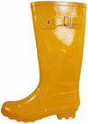 Norty Womens Rain Boots Rubber Solid Glossy Wellie Hi Calf Snow Rainboot