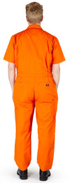 Natural Workwear Mens Short Sleeve Basic Blended Work Coverall XST - 4XLT Order 1 Size Bigger