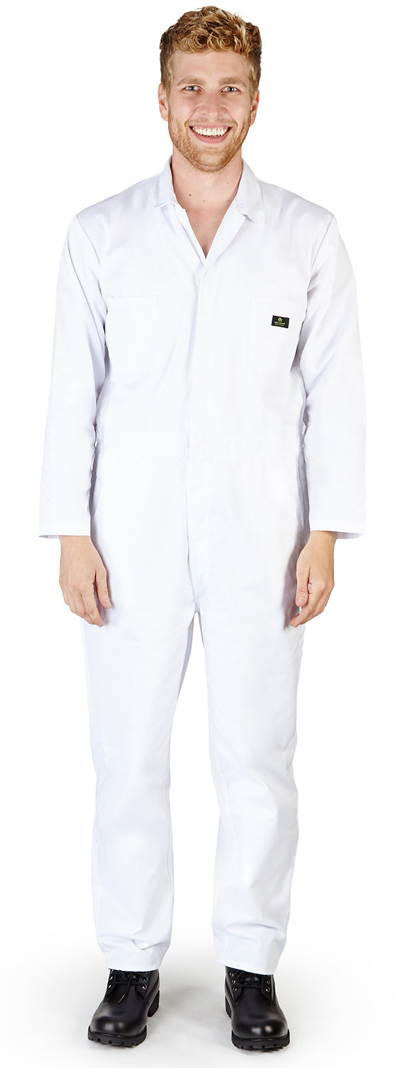 Natural Workwear Mens Long Sleeve Basic Blended Work Coverall XST - 4XLT Order 1 Size Bigger