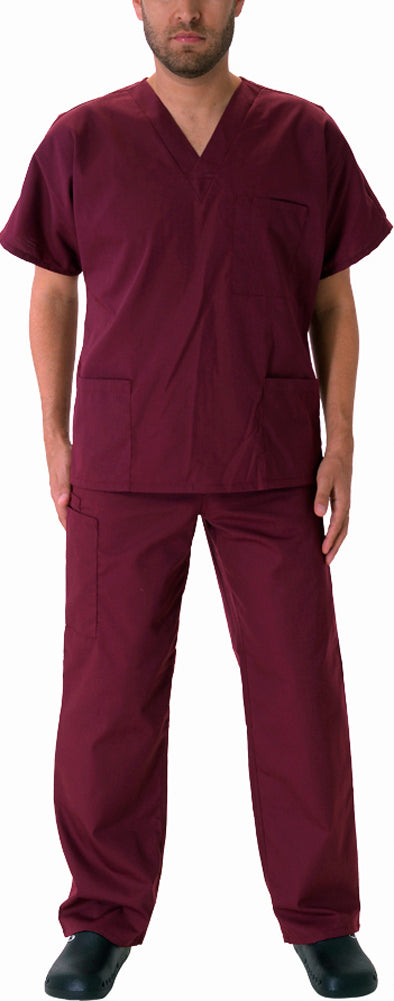 Natural Workwear Mens EDS Medical Dental Uniform - Premium Scrubs Set XXS - 3XL