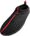 Norty Men's Aqua Sock Water Shoes Waterproof Slip-Ons for Pool, Beach, Sports