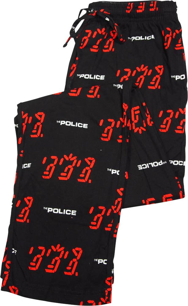 The Police - Mens Ghost In The Machine Album Cover Knit Sleep Lounge Pant