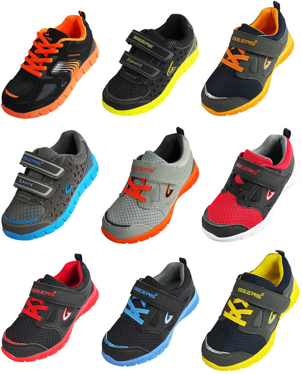Kids Child Boys Lightweight Fashion Sneakers Running Casual Athletic, 39483