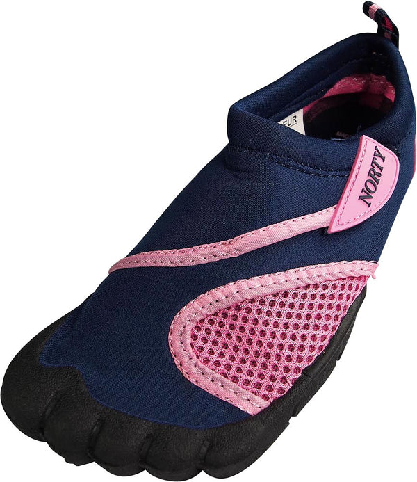 Norty Girls Aqua Water Socks Waterproof Slip-on Shoes for Pool & Beach