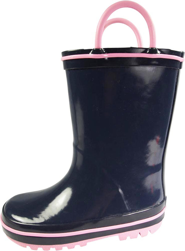 Norty Toddler Waterproof Rubber Rain Boots for Kids Children Boys and Girls